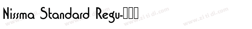 Nissma Standard Regu字体转换
